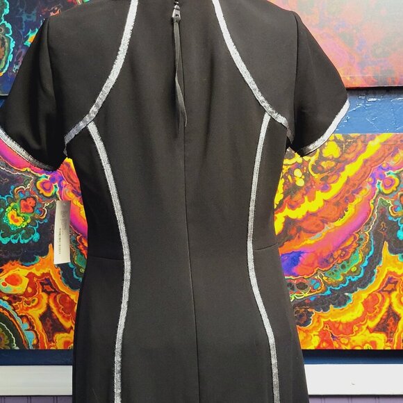 Nicole Miller ~ Sz 6P ~ Black Knit Dress ~ NWT ~ Cross Posted - Picture 4 of 9